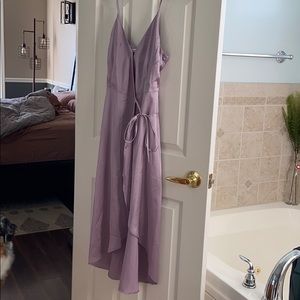 NWT Abercrombie satin wrap midi dress